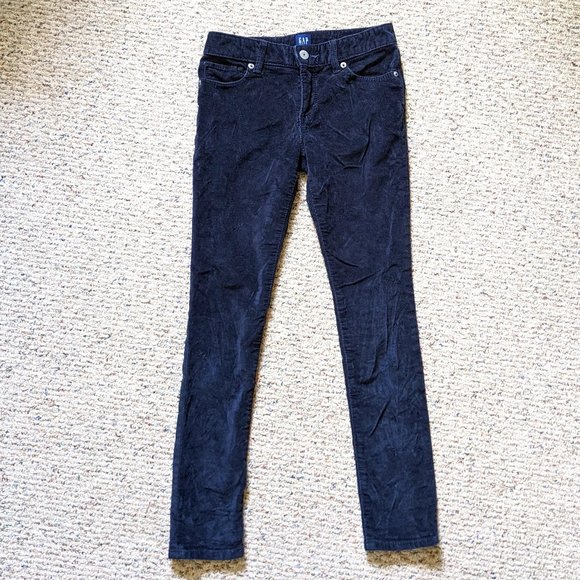 GAP Other - Gap Velvet Velour Black  Stretch Super Skinny Pants Girls SZ 10 Regular